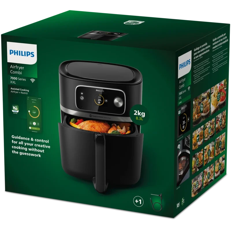 Philips Airfryer 7000 SERIES HD9880/90 Combi 8.3L and Food Thermometer - Image 8