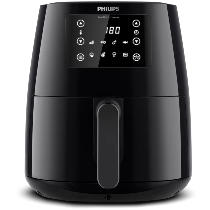 Philips HD9243/90 Air Fryer, Rapid Air Technology, 4.1 Liter, 1550 Watt - Black