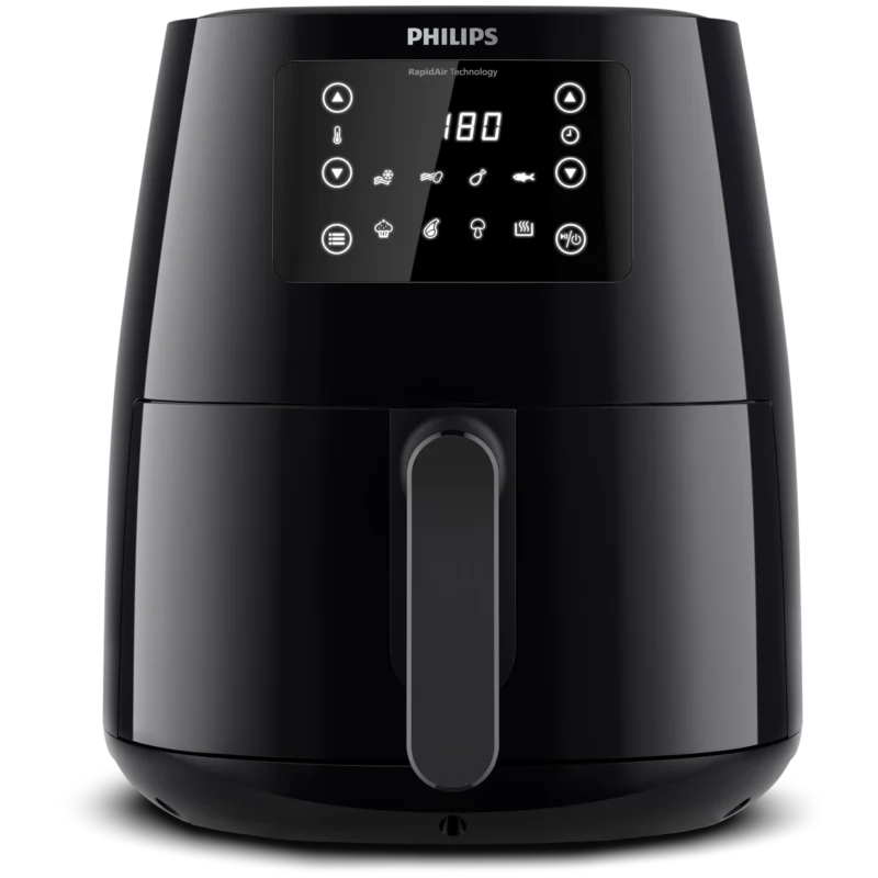 Philips HD9243/90 Air Fryer, Rapid Air Technology, 4.1 Liter, 1550 Watt - Black